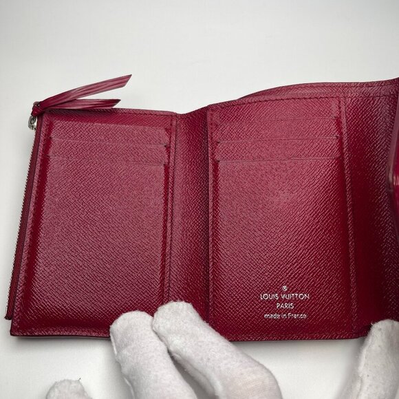 Louis Vuitton Red Epi Leather Victorine Compact Wallet - Preowned - Picture 10 of 15